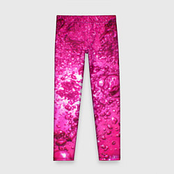 Леггинсы для девочки Розовые Пузырьки, цвет: 3D-принт