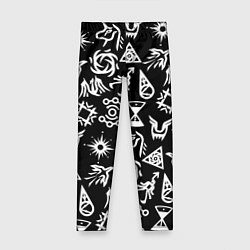 Детские легинсы EXO BAND SYMBOL PATTERN WHITE K-POP