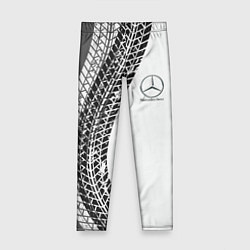 Леггинсы для девочки Mercedes-Benz дрифт, цвет: 3D-принт