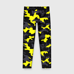 Леггинсы для девочки Black Camo, цвет: 3D-принт