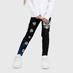 Леггинсы для девочки РОССИЯ - ГЕРБ Брызги 9, цвет: 3D-принт — фото 2