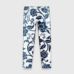 Детские легинсы Гжелевые цветы