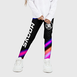 Леггинсы для девочки Skoda Speed Lights, цвет: 3D-принт — фото 2