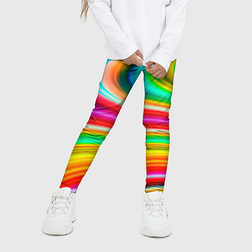 Детские легинсы Rainbow colors / 3D-принт – фото 3