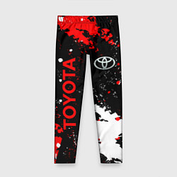 Леггинсы для девочки Toyota - краска, цвет: 3D-принт