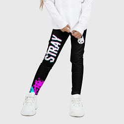 Леггинсы для девочки Stray - краска, цвет: 3D-принт — фото 2