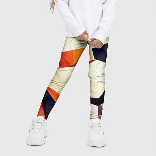 Детские легинсы Объёмная геометрическая абстракция / 3D-принт – фото 3