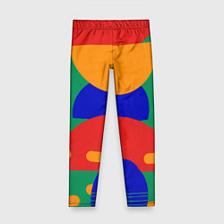Леггинсы для девочки Абстракция - геометрические фигуры, цвет: 3D-принт