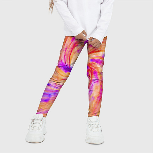Детские легинсы Color swirls / 3D-принт – фото 3