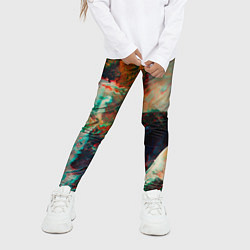 Леггинсы для девочки Картинный холст со множеством красок, цвет: 3D-принт — фото 2