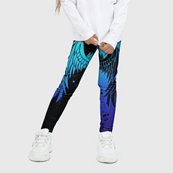 Леггинсы для девочки Крылья инь янь, цвет: 3D-принт — фото 2