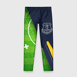 Леггинсы для девочки Everton football field, цвет: 3D-принт
