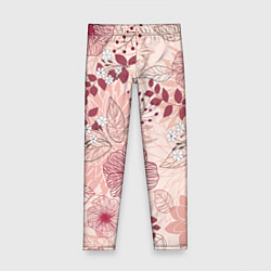 Леггинсы для девочки Floral pattern, цвет: 3D-принт