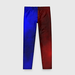 Леггинсы для девочки Половина синяя, половина красная, цвет: 3D-принт