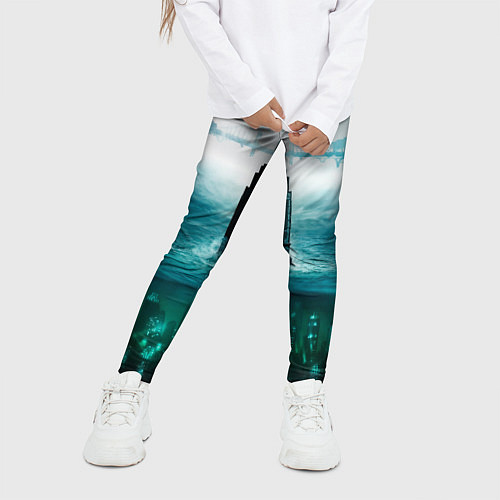 Детские легинсы Биошoк / 3D-принт – фото 3
