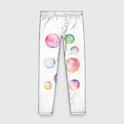 Леггинсы для девочки Мыльные пузыри, цвет: 3D-принт