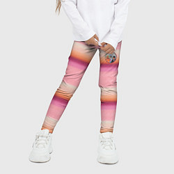 Леггинсы для девочки Энид Синклер с Уэнсдей Аддамс - текстура свитера, цвет: 3D-принт — фото 2