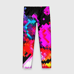 Детские легинсы Pixel neon mosaic