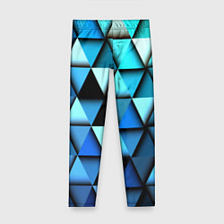 Леггинсы для девочки Blue triangle, цвет: 3D-принт