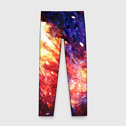 Леггинсы для девочки Космическое сияние ночь, цвет: 3D-принт