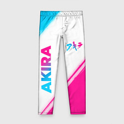 Леггинсы для девочки Akira neon gradient style: надпись, символ, цвет: 3D-принт