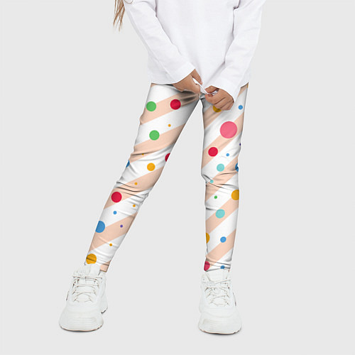 Детские легинсы Color circles / 3D-принт – фото 3
