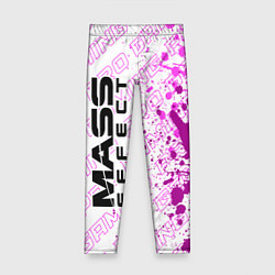 Леггинсы для девочки Mass Effect pro gaming по-вертикали, цвет: 3D-принт