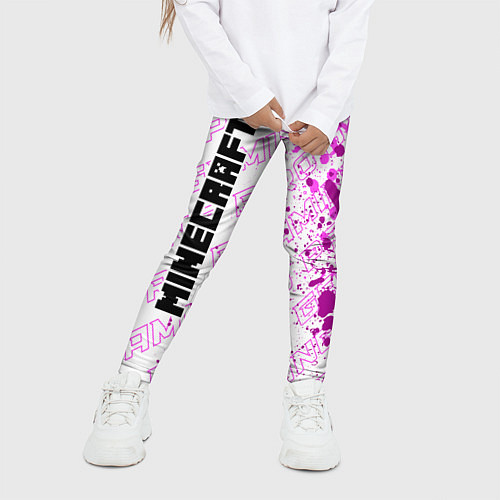 Детские легинсы Minecraft pro gaming по-вертикали / 3D-принт – фото 3