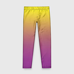 Детские легинсы Желто-фиолетовый градиент