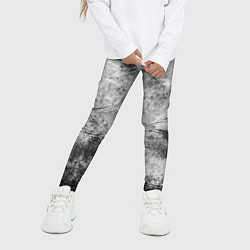 Леггинсы для девочки Абстракция - gray mood, цвет: 3D-принт — фото 2