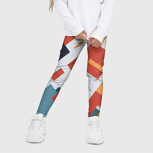 Детские легинсы Геометрический узор - нейросеть / 3D-принт – фото 3