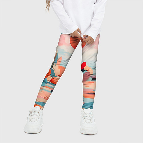 Детские легинсы Геометрия природы / 3D-принт – фото 3