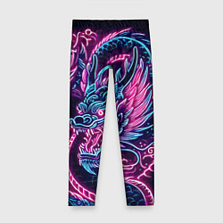 Детские легинсы Neon Japanese dragon - irezumi