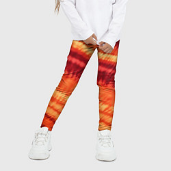Леггинсы для девочки Тай-дай разводы, цвет: 3D-принт — фото 2