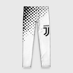 Леггинсы для девочки Juventus sport black geometry, цвет: 3D-принт