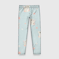 Детские легинсы Коалы и цветы