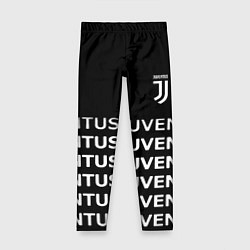 Леггинсы для девочки Juventus pattern fc club steel, цвет: 3D-принт