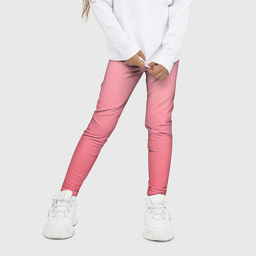Детские легинсы Нежный розовый градиент / 3D-принт – фото 3