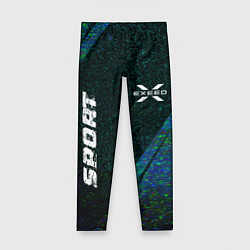 Детские легинсы Exeed sport glitch blue
