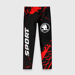 Детские легинсы Skoda red sport tires