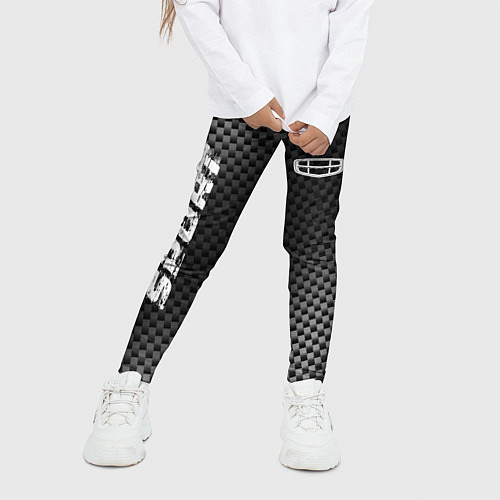 Детские легинсы Geely sport carbon / 3D-принт – фото 3