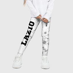 Леггинсы для девочки Lazio sport на светлом фоне вертикально, цвет: 3D-принт — фото 2
