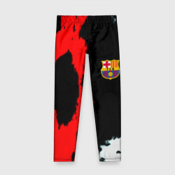 Леггинсы для девочки Barcelona fc краски спорт, цвет: 3D-принт