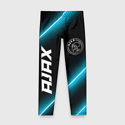Леггинсы для девочки Ajax неоновые лампы, цвет: 3D-принт
