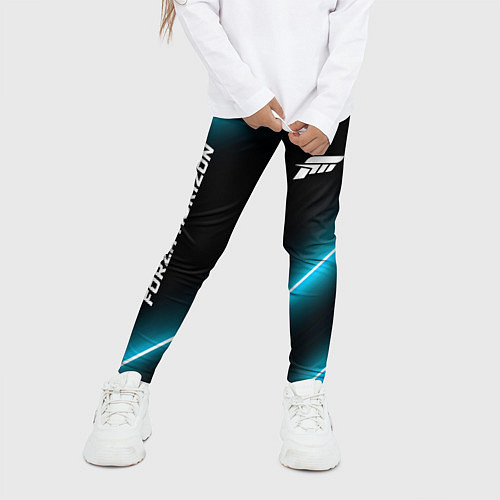 Детские легинсы Forza Horizon неоновые лампы / 3D-принт – фото 3
