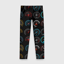 Леггинсы для девочки Цветные спидометры, цвет: 3D-принт