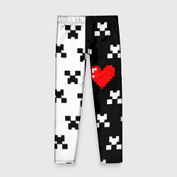 Леггинсы для девочки Minecraft pattern love, цвет: 3D-принт