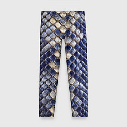 Детские легинсы Синяя и серая кожа змеи