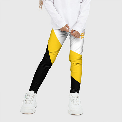 Детские легинсы Сокрушу пред ним врагов его малая желтая Ника 2 Ни / 3D-принт – фото 3