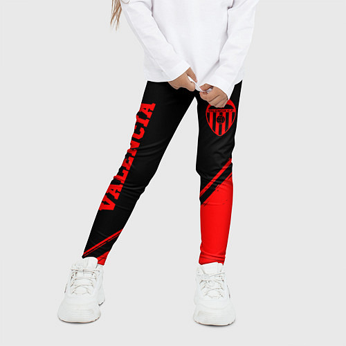 Детские легинсы Valencia - red gradient вертикально / 3D-принт – фото 3